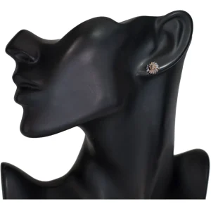 Diamond Earrings | Stud Earrings*Alex Soldier Blackened Gold Baby Snail Earrings with White Diamonds