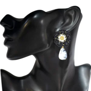 Citrine Jewelry | Stud Earrings*Alex Soldier Blossom Convertible Earrings with Carved Onyx & Agate