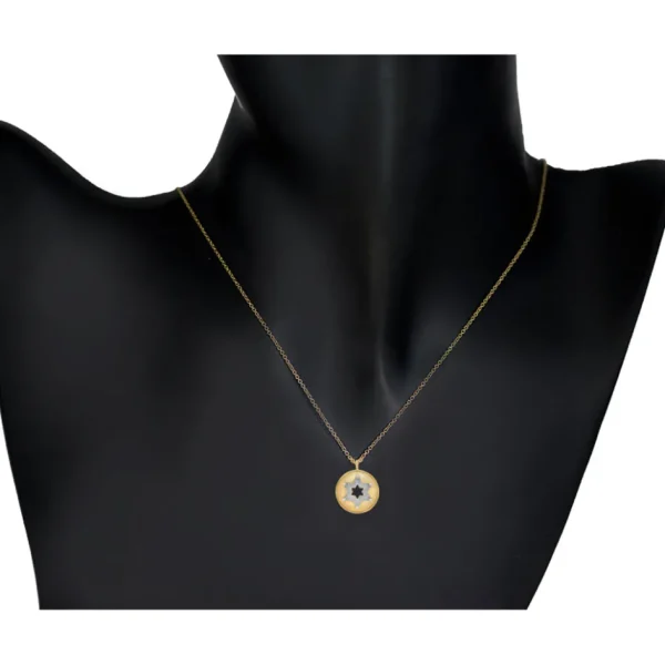 Pendants | For Men*Alex Soldier Circular Diamond Star Of David Pendant/Necklace