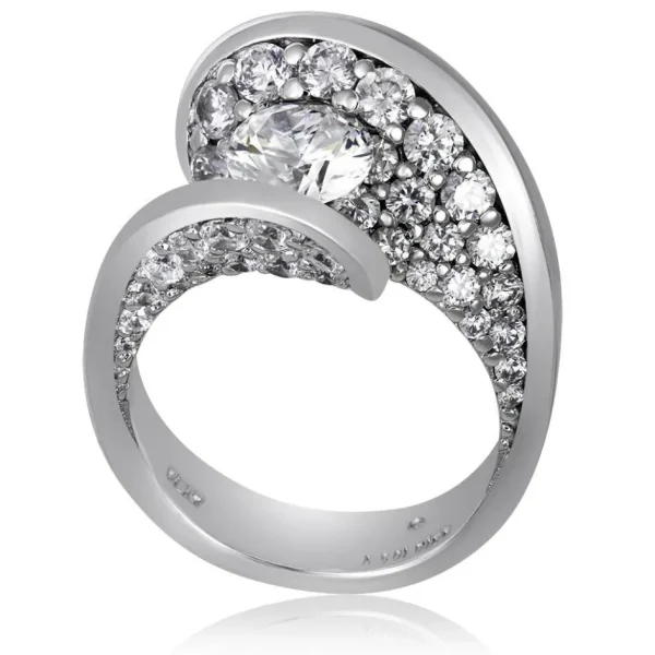 Modern & Elegant*Alex Soldier Dance Of Life Diamond Engagement Ring