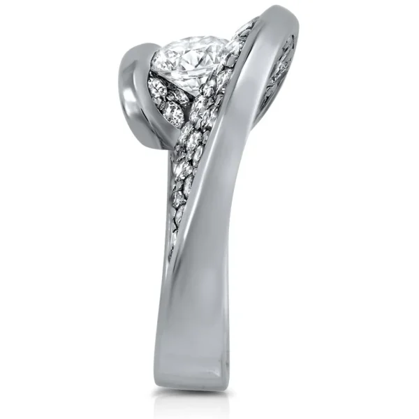 Modern & Elegant*Alex Soldier Dance Of Life Diamond Engagement Ring