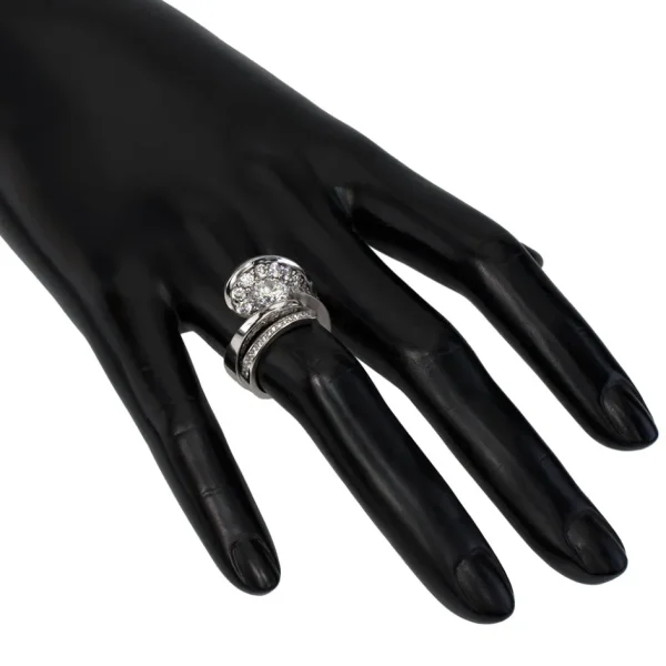 Modern & Elegant*Alex Soldier Dance Of Life Diamond Engagement Ring