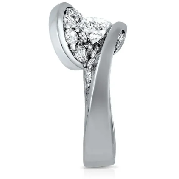 Modern & Elegant*Alex Soldier Dance Of Life Diamond Engagement Ring