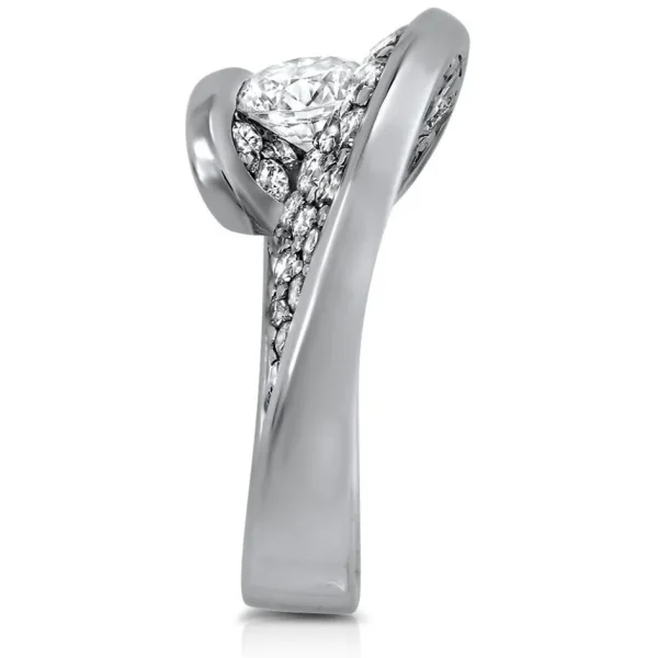 Modern & Elegant*Alex Soldier Dance Of Life Diamond Engagement Ring