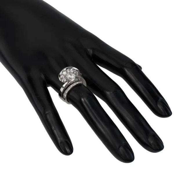 Modern & Elegant*Alex Soldier Dance Of Life Diamond Engagement Ring