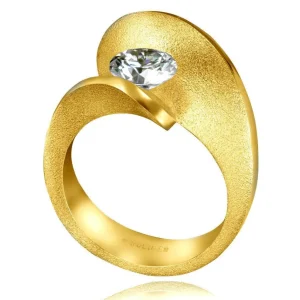 Modern & Elegant | Solitaire*Alex Soldier Dance Of Life Matte Engagement Ring