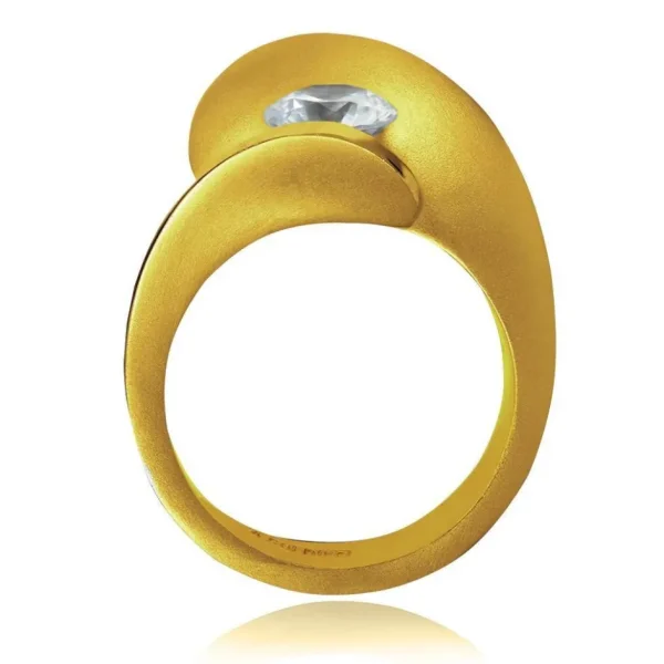 Modern & Elegant | Solitaire*Alex Soldier Dance Of Life Matte Engagement Ring