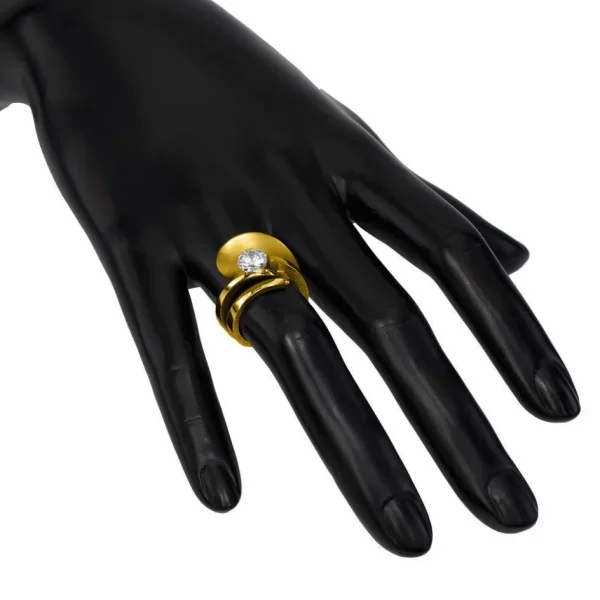 Modern & Elegant | Solitaire*Alex Soldier Dance Of Life Matte Engagement Ring