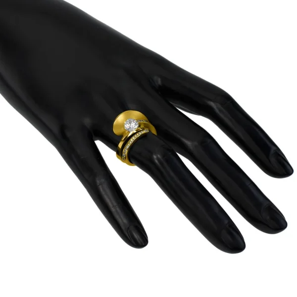 Modern & Elegant | Solitaire*Alex Soldier Dance Of Life Matte Engagement Ring
