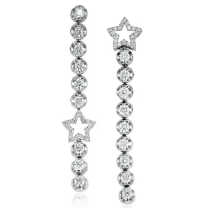 Diamond Earrings | Drop Dangle Earrings*Alex Soldier Diamond Star Drop Earrings