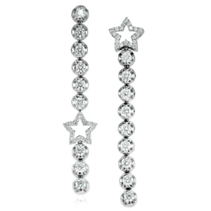 Diamond Earrings | Drop Dangle Earrings*Alex Soldier Diamond Star Drop Earrings
