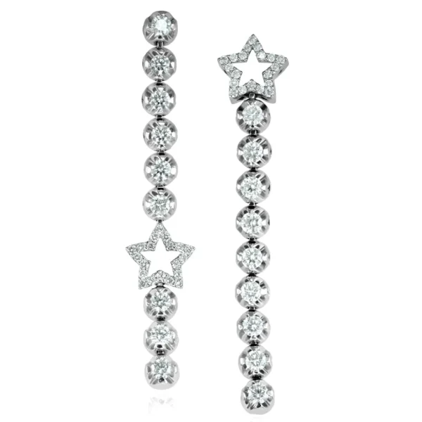 Diamond Earrings | Drop Dangle Earrings*Alex Soldier Diamond Star Drop Earrings
