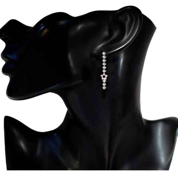 Diamond Earrings | Drop Dangle Earrings*Alex Soldier Diamond Star Drop Earrings