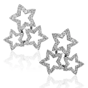 Diamond Jewelry | Stud Earrings*Alex Soldier Diamond Trinity Star Stud Earrings