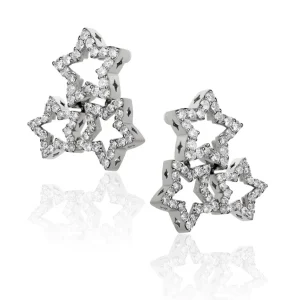 Diamond Jewelry | Stud Earrings*Alex Soldier Diamond Trinity Star Stud Earrings