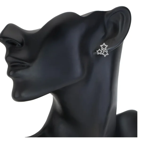 Diamond Jewelry | Stud Earrings*Alex Soldier Diamond Trinity Star Stud Earrings