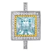 Diamond Jewelry | Gold Rings*Alex Soldier Eternal Love Aquamarine Diamond Halo Gold Engagement Ring