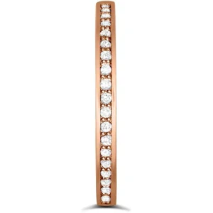 Classic*Alex Soldier Eternal Love Diamond Crescent Wedding Band