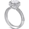 Halo*Alex Soldier Eternal Love Diamond Elevated Halo Engagement Ring