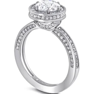 Halo*Alex Soldier Eternal Love Diamond Elevated Halo Engagement Ring