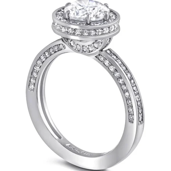 Halo*Alex Soldier Eternal Love Diamond Elevated Halo Engagement Ring