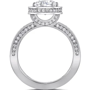 Halo*Alex Soldier Eternal Love Diamond Elevated Halo Engagement Ring