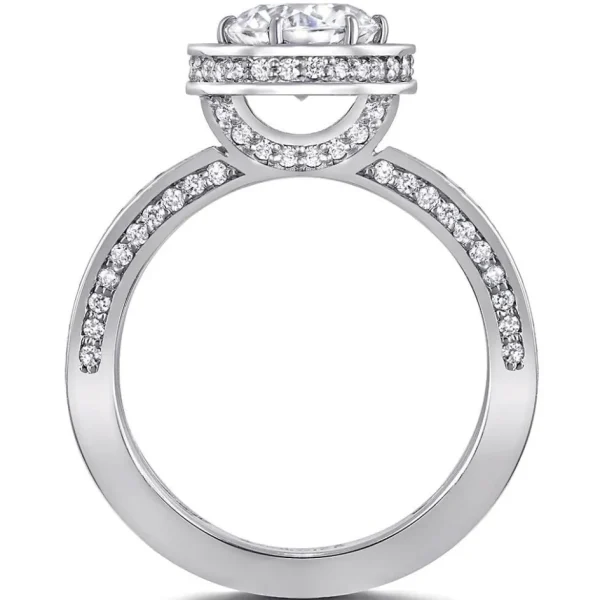 Halo*Alex Soldier Eternal Love Diamond Elevated Halo Engagement Ring