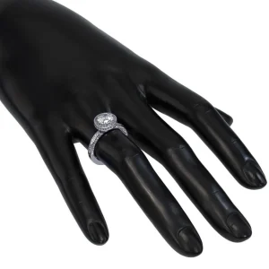 Halo*Alex Soldier Eternal Love Diamond Elevated Halo Engagement Ring