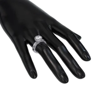 Halo*Alex Soldier Eternal Love Diamond Elevated Halo Engagement Ring