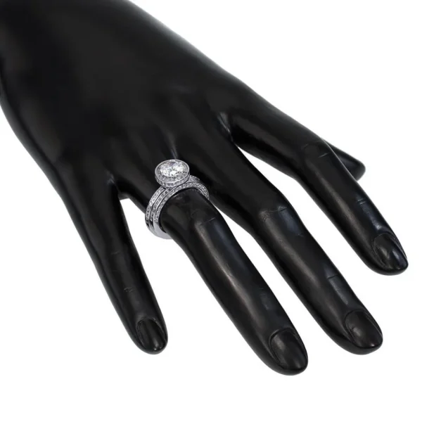 Halo*Alex Soldier Eternal Love Diamond Elevated Halo Engagement Ring