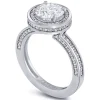 Halo*Alex Soldier Eternal Love Diamond Halo Sequel Engagement Ring