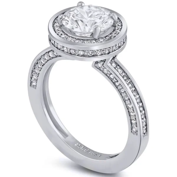 Halo*Alex Soldier Eternal Love Diamond Halo Sequel Engagement Ring