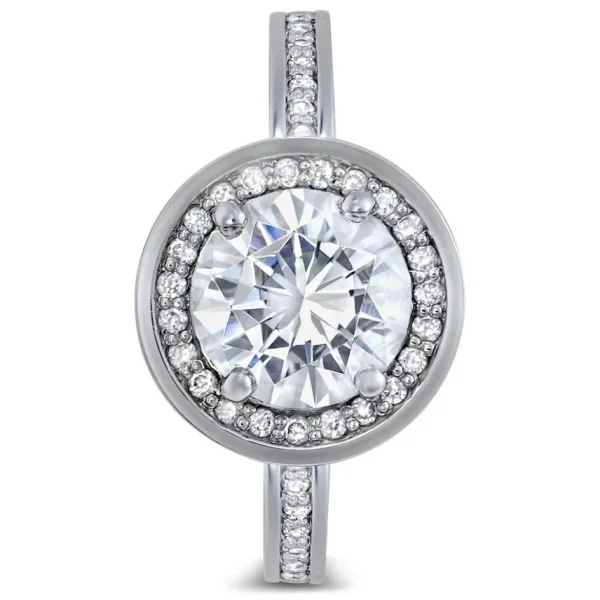 Halo*Alex Soldier Eternal Love Diamond Halo Sequel Engagement Ring