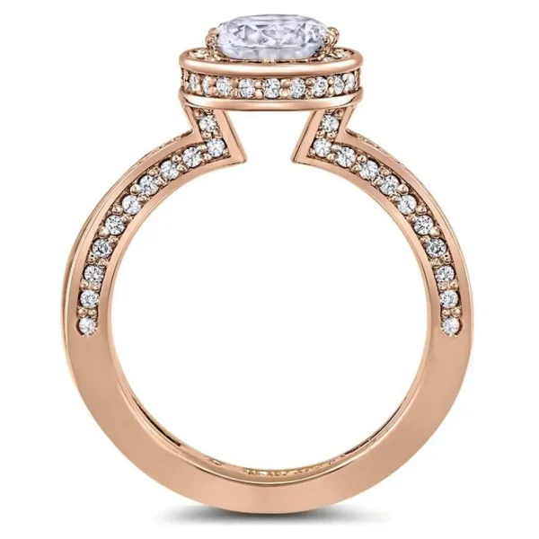 Halo | Gold Rings*Alex Soldier Eternal Love Diamond Halo Engagement Ring