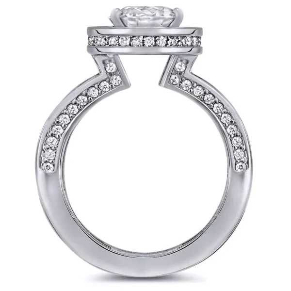 Halo*Alex Soldier Eternal Love Diamond Halo Sequel Engagement Ring