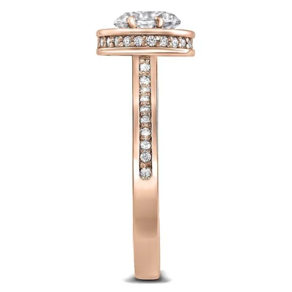 Halo | Gold Rings*Alex Soldier Eternal Love Diamond Halo Engagement Ring