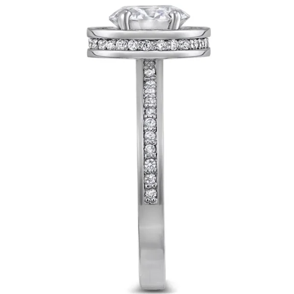 Halo*Alex Soldier Eternal Love Diamond Halo Sequel Engagement Ring