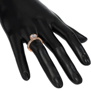Halo | Gold Rings*Alex Soldier Eternal Love Diamond Halo Engagement Ring