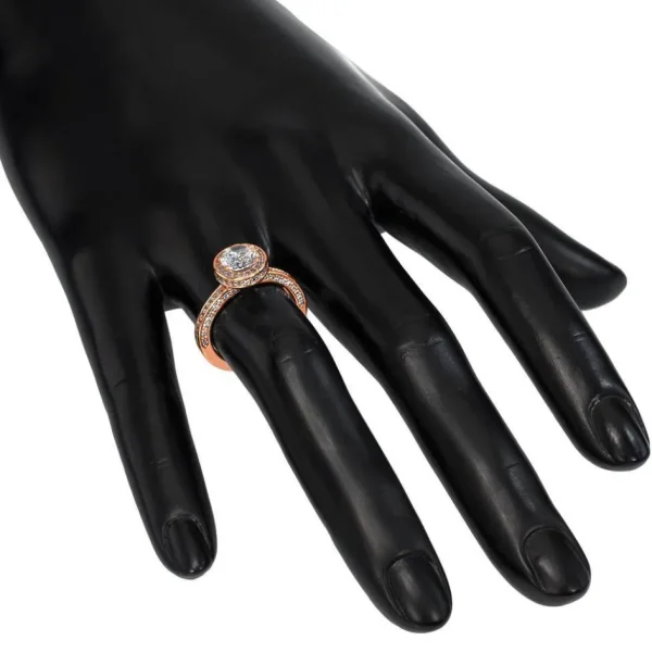 Halo | Gold Rings*Alex Soldier Eternal Love Diamond Halo Engagement Ring