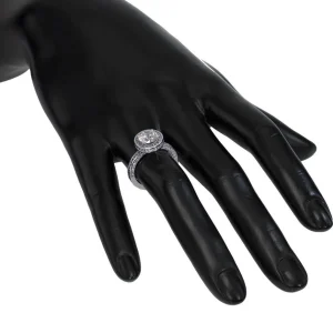 Halo*Alex Soldier Eternal Love Diamond Halo Sequel Engagement Ring