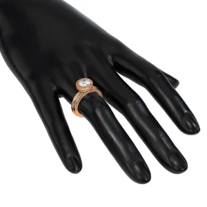 Halo | Gold Rings*Alex Soldier Eternal Love Diamond Halo Engagement Ring
