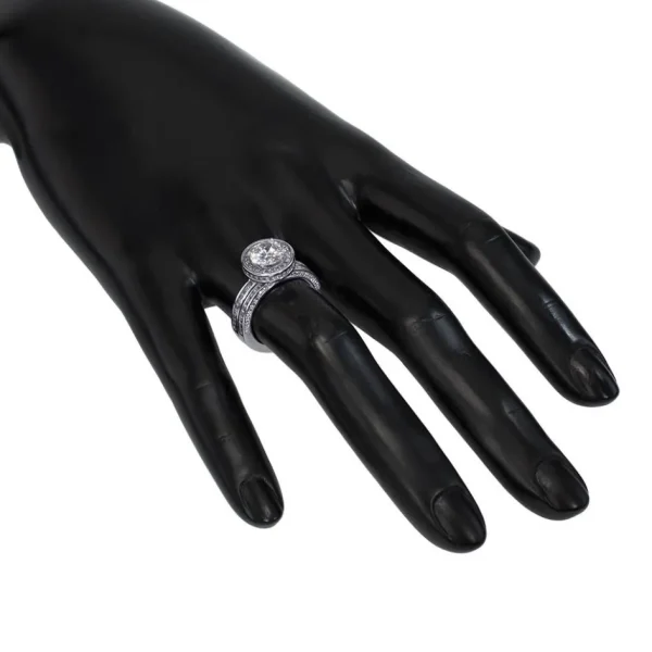 Halo*Alex Soldier Eternal Love Diamond Halo Sequel Engagement Ring
