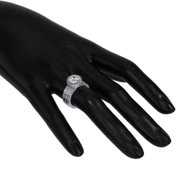 Halo*Alex Soldier Eternal Love Diamond Halo Sequel Engagement Ring