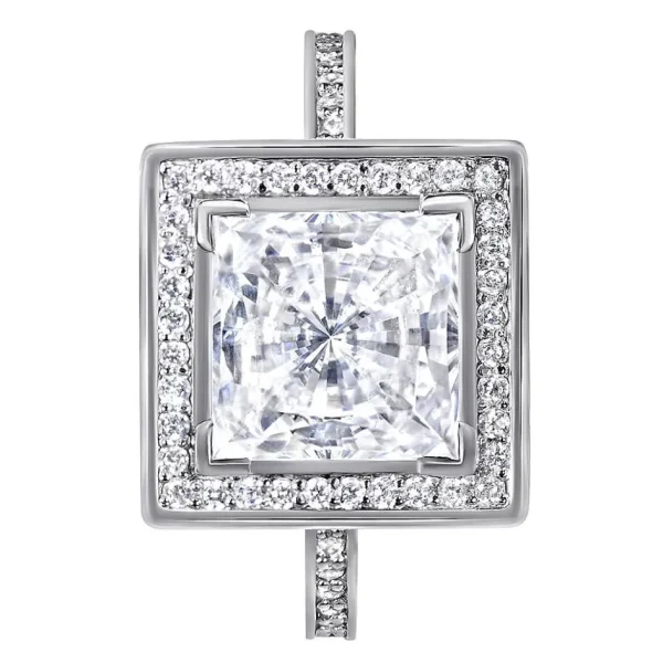 Halo*Alex Soldier Eternal Love Diamond Princess Halo Engagement Ring