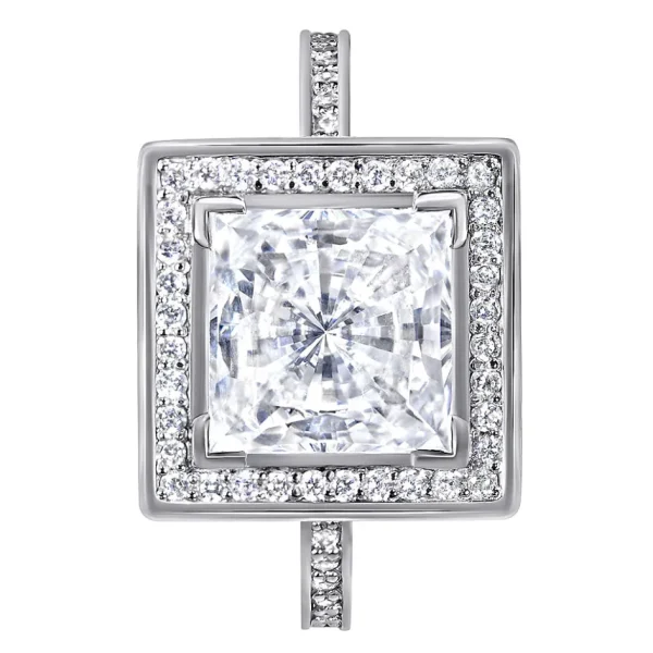 Halo*Alex Soldier Eternal Love Diamond Princess Halo Engagement Ring