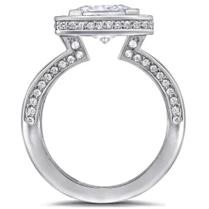 Halo*Alex Soldier Eternal Love Diamond Princess Halo Engagement Ring