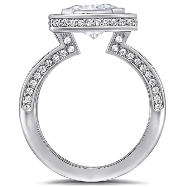 Halo*Alex Soldier Eternal Love Diamond Princess Halo Engagement Ring