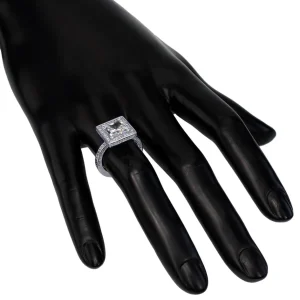 Halo*Alex Soldier Eternal Love Diamond Princess Halo Engagement Ring