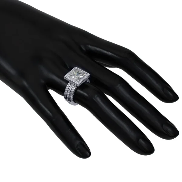 Halo*Alex Soldier Eternal Love Diamond Princess Halo Engagement Ring