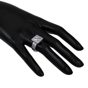 Halo*Alex Soldier Eternal Love Diamond Princess Halo Engagement Ring